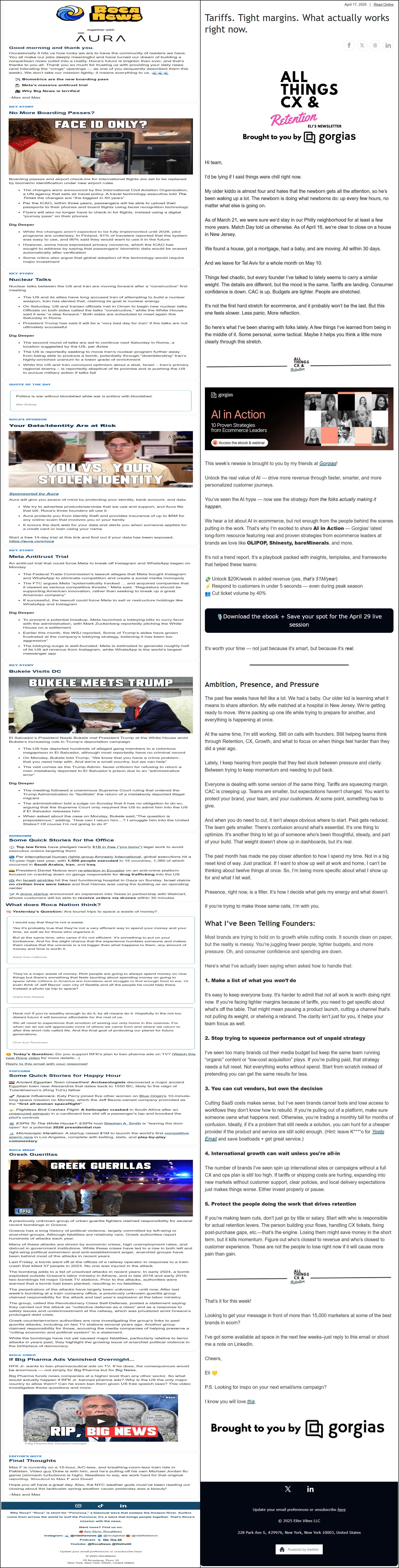 Newsletters designed on Beehiiv