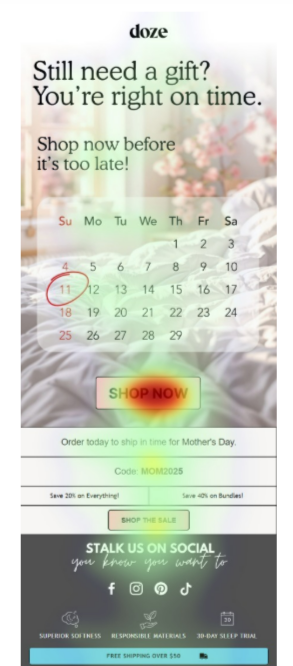 email sample from doze