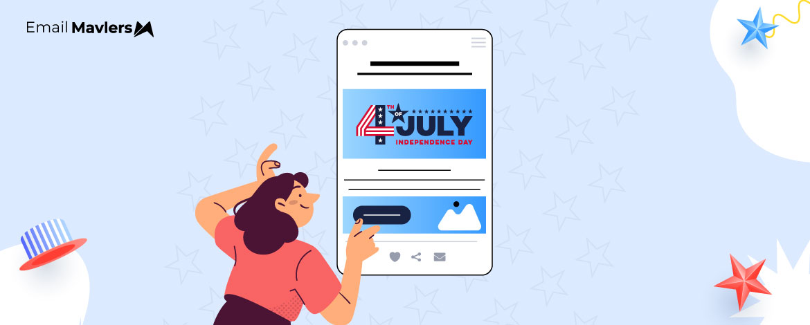 4th July email templates with modern design