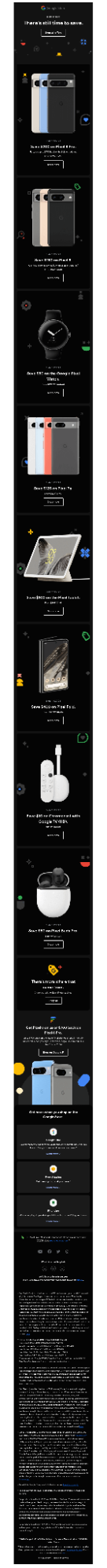 Black Friday Reminder Email Template by Google