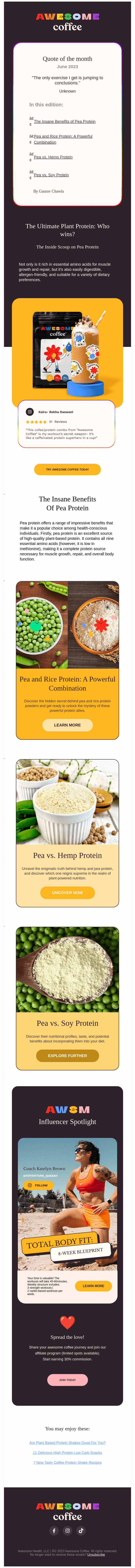 email digest template by Awesome Coffee