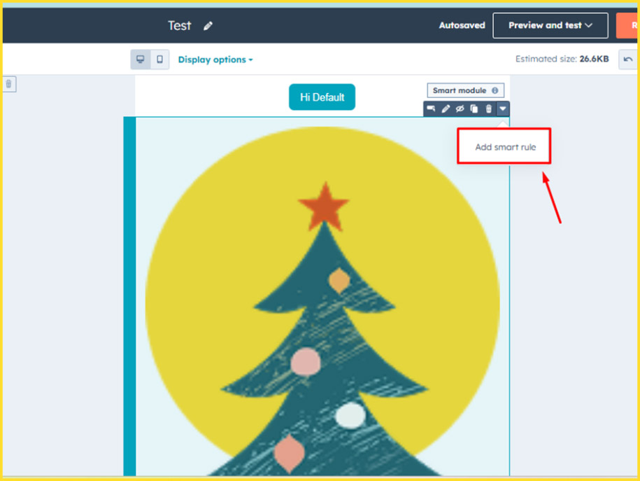 adding smart rules to content modules
