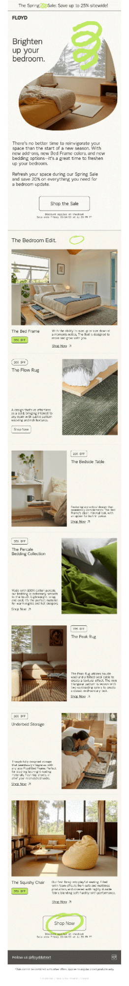 Floyd- spring email template