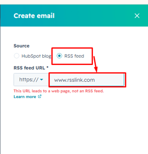 HubSpot RSS feed